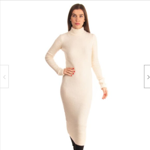 Wool blend turtleneck sweater dress Ganni - Picture 2 of 9